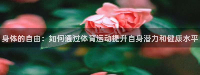 注册J9官方正版app：身体的自由：如何通过体育运动