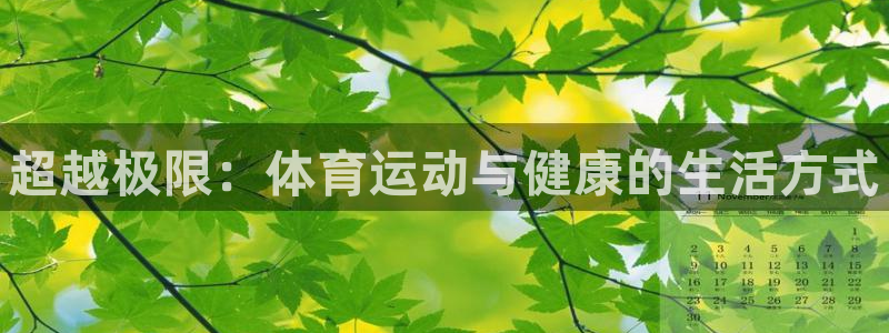 J9官方正版app官方：超越极限：体育运动与健康的生活方式